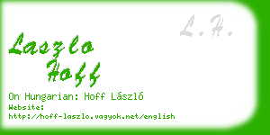 laszlo hoff business card